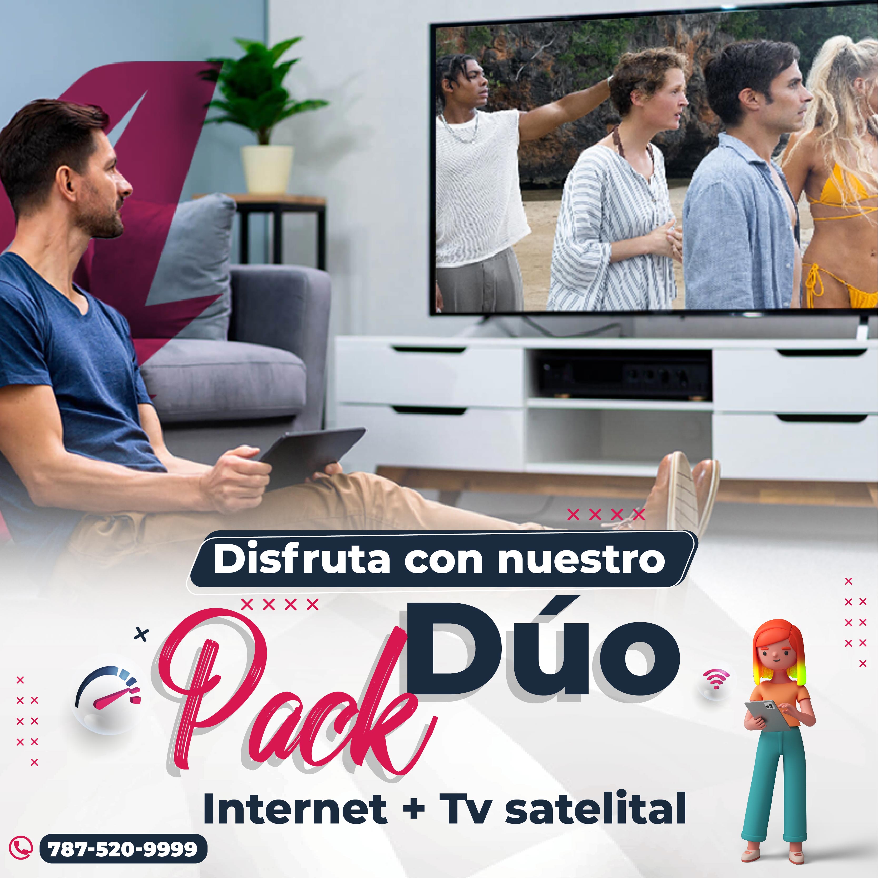 Internet y Tv Satelital Duo Pack